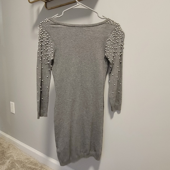 Pearl Covered Sweater Dress - Picture 2 of 5